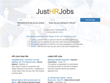 Tablet Screenshot of justhrjobs.com